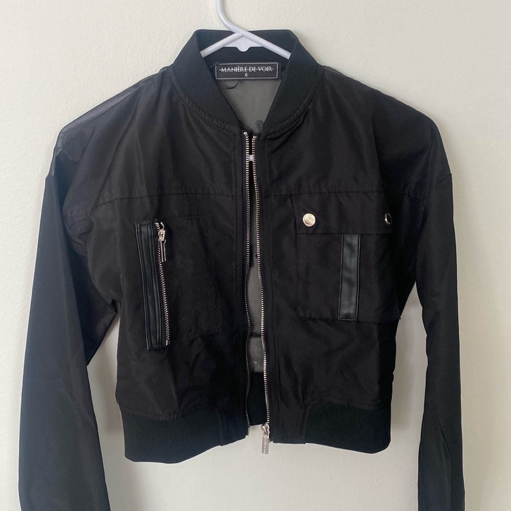 luxury black jacket from Maniere de voir